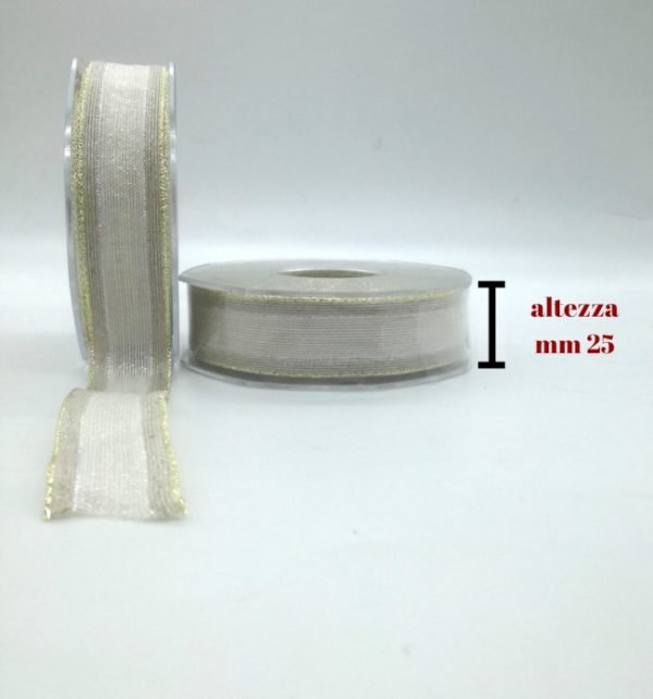 Nastro baccarat H cm 2,5 articolo V186/25 metri 20