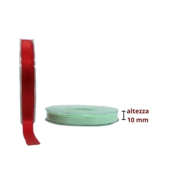 Nastro raso h mm  10 da 25 mt articolo A1010 metri 25