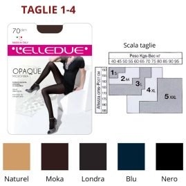 Opaque 70 den (TG 1-4) collant microfibra Elledue paia 6