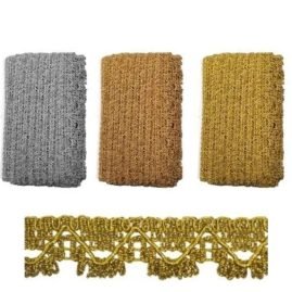 Passamaneria agremano lamè h mm 28 articolo 5218 metri 20