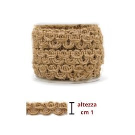 Passamaneria canapa h cm 1 articolo 3481/5/31 metri 5