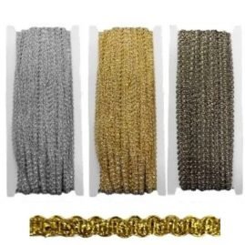 Passamaneria agremano lamè h mm 5 articolo 4085 metri 20