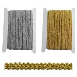 Passamaneria agremano lamè h mm 6 articolo 4130 metri 20