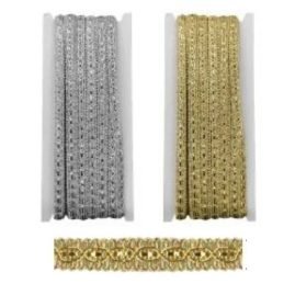 Passamaneria agremano lamè h mm 8 articolo 4153/AM metri 20