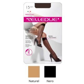 Hobby 15 den gambaletto setificato Elledue paia 24