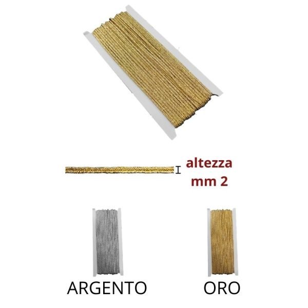 Soutage h mm 2 lamè articolo 4089
metri 20