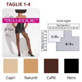 Retina 40 den collant retina Elledue paia 6