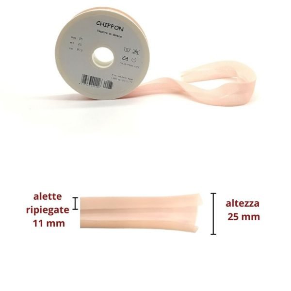 Sbieco chiffon articolo h mm 25/11/11 Chiffon metri 20