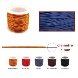 Cordoncino imitazione cuoio ø mm 1 articolo 3501/6 metri 25
