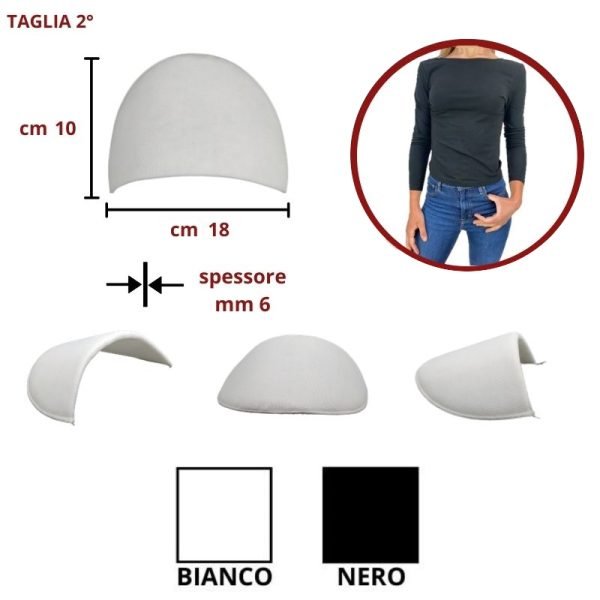 Spalline giro sella soft in maglina taglia 2° articolo 180 paia 12