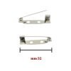 Spilla base forata cucibile h mm 32 articolo 453 pezzi 24