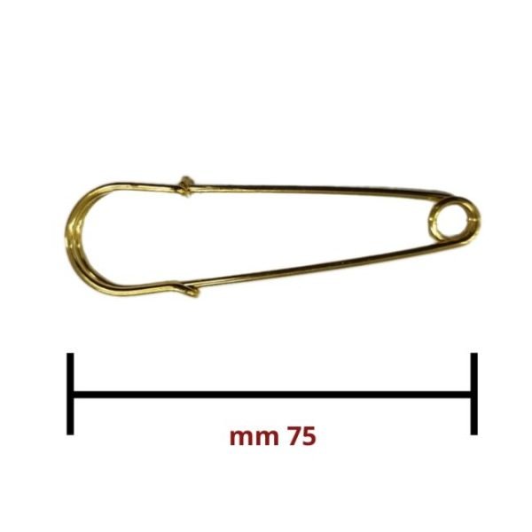 Spille kilt lunghezza mm 75 oro articolo 22103 pezzi 10