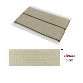 Bordo tela aida in lino h cm 5 articolo 705 metri 10