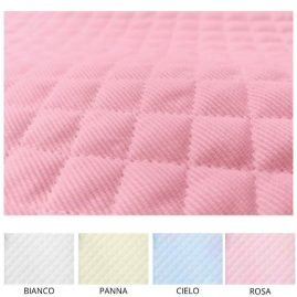 Trapunta piquet cotone in millerighe h cm 150 mono lato foderata