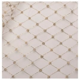 Tulle laminato lavorato h cm 150 articolo 454