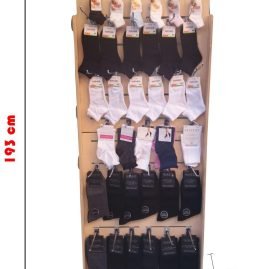 Espositore articolo calze primavera estate uomo donna bambino