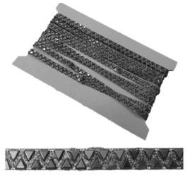 Bordo termoadesivo con pietre h cm 1 articolo 406 metri 4,5