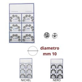 Bottone automatico ottone N° 1 ø mm 10 coppie 36