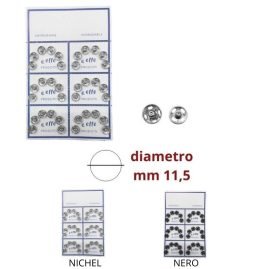 Bottone automatico ottone N°2 ø mm 11,5 coppie 36
