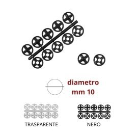 Bottone automatico plastica ø mm 10 coppie 5