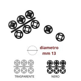 Bottone automatico plastica ø mm 13 coppie 3