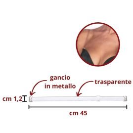 Bretelle invisibili gancio metallo articolo S022 paia 12