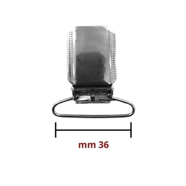 Clips bretelle passante da mm 36 articolo 598 pezzi 10