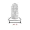 Clips trasparente passante da mm 25 articolo 6/423/25 pezzi 10