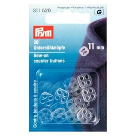 Controbottone ø mm 11 trasparente articolo 311520 Prym
pezzi 20
