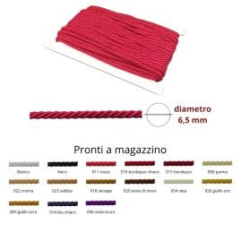 Cordone 3 capi ø mm 6,5 articolo 520/5 metri 20