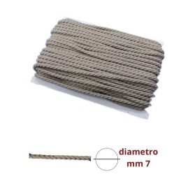 Cordone cotone e lino ø mm 7 articolo 4030L metri 25