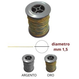 Elastico tubolare lurex ø mm 1,5 articolo 5240 metri 20