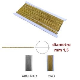 Elastico tubolare lurex ø mm 1,5 articolo 101 metri 20