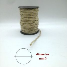 Cordone juta vergola oro ø mm 5 articolo 551/05 metri 20