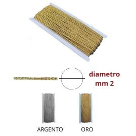 Cordone lurex ø mm  2 articolo 420/1 metri 20