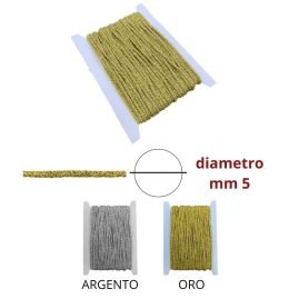Cordone ø 5 mm soft 100% poliestere laminato articolo 4105
metri 20