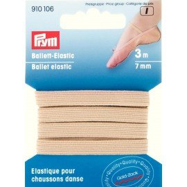 Elastico per scarpe ballerina h mm 7 articolo 910106 Prym metri 3
