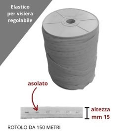 Elastico con asole h mm 15 articolo10 asolato metri 150