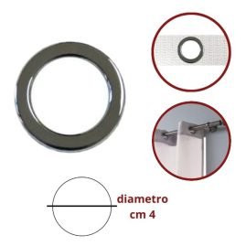 Anelli per tende sabidecor cromati ø cm 4