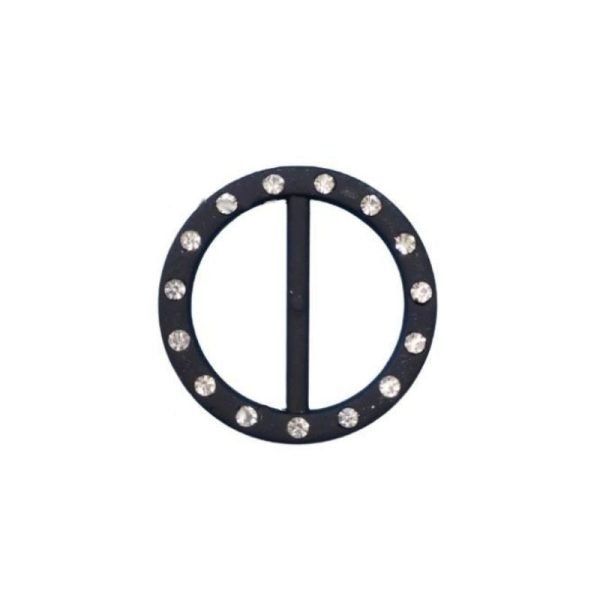 Fibbia plastica con strass h cm 3 articolo 6/476/1 pezzi 10