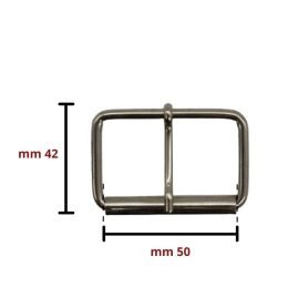 Fibbie metallo filo a rullo h 50 mm articolo 1278/5 pezzi 5