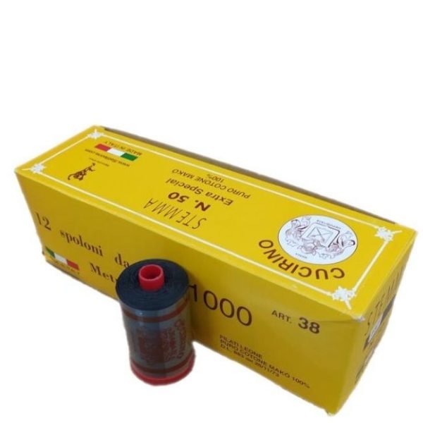 Filo cucirino stemma 1000 Yrd 100% cotone articolo 38