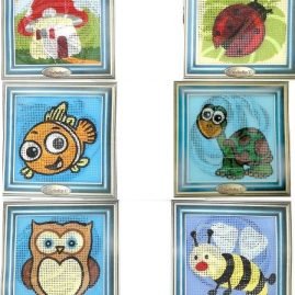 Kit ricamo h cm 14x14 articolo mezzo punto small