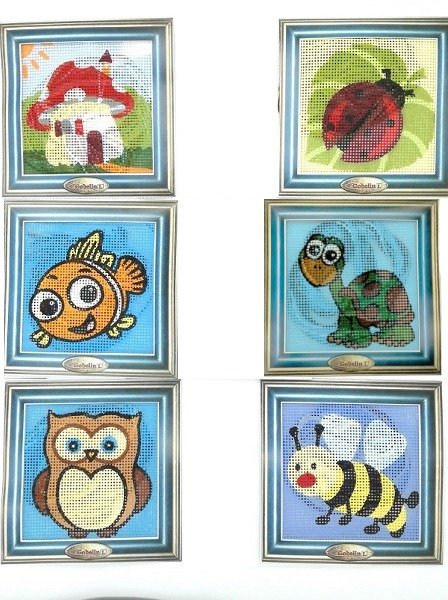 Kit ricamo h cm 14x14 articolo mezzo punto small