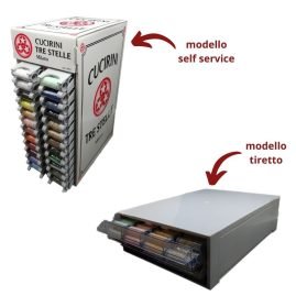 Espositore spole elastiche Tre stelle articolo Dama pezzi 240 spole