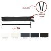 Cerniera lampo combi (2 cursori) carro  70 cm catena plastica 6 mm divisibile articolo 1184/9/70