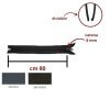 Cerniera lampo spessa spirale cursore singolo 80 cm catena 8 mm divisibile 1185/8/80