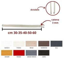 Chiusura spirale divisibile catena 3 1185/0