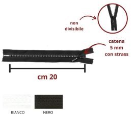 Chiusura catena di strass cm 20 articolo 2200/20