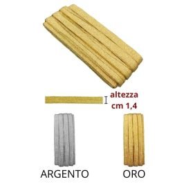 Elastico piattina lurex h cm 1,4 articolo 4862/3 metri 20